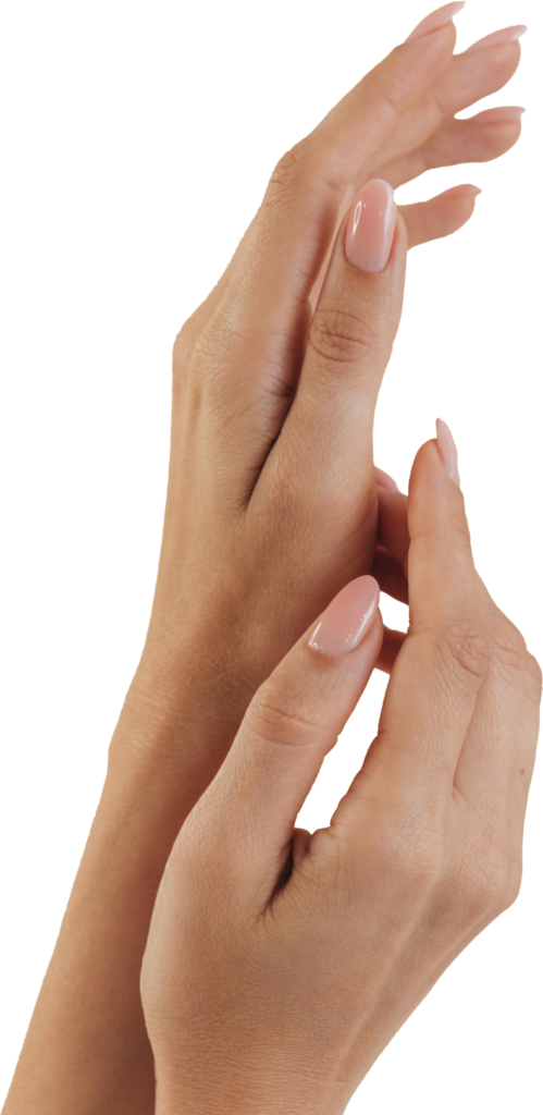 Elegant manicured hands
